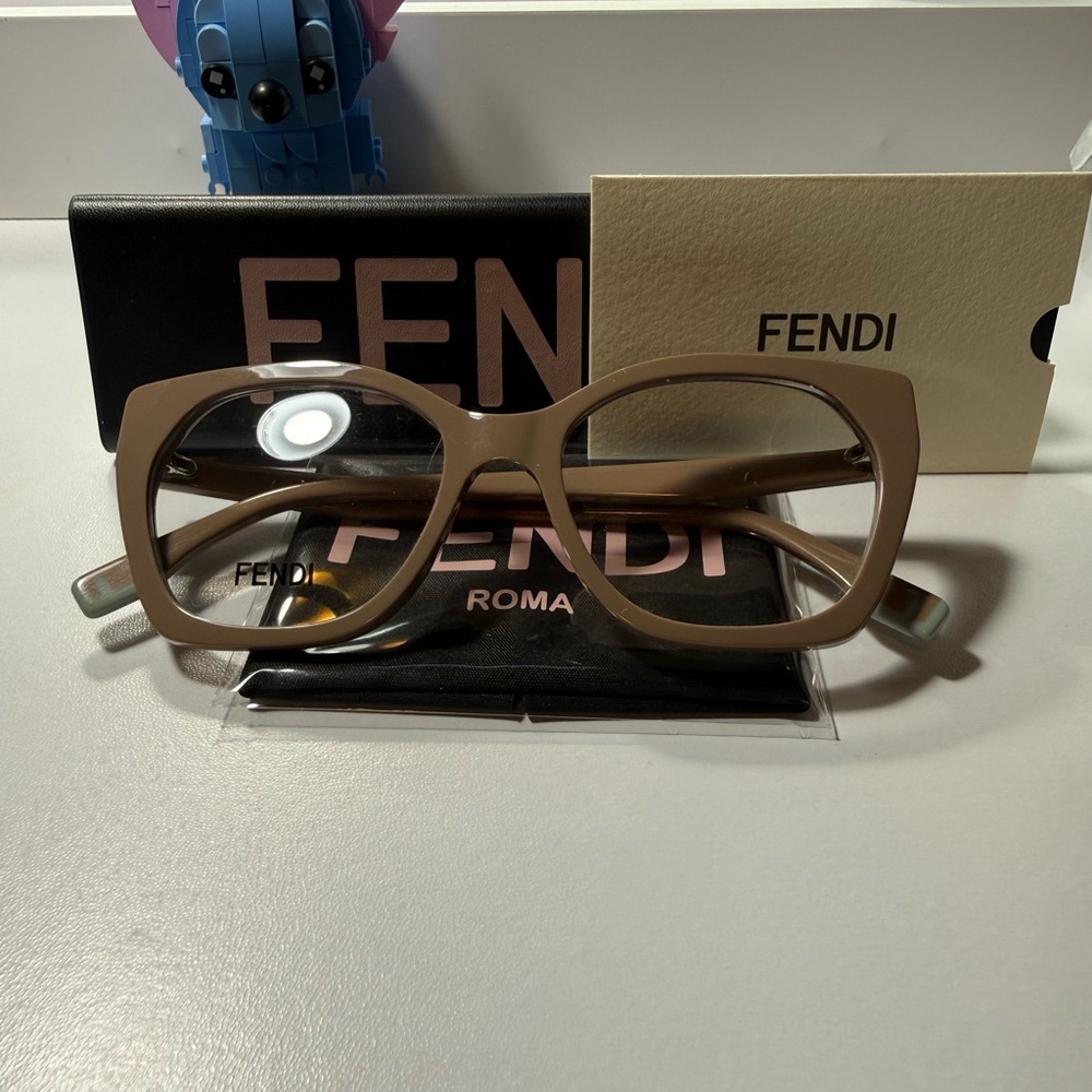 Brand New Fendi Way FE50136I Opaline Taupe Optical Frame